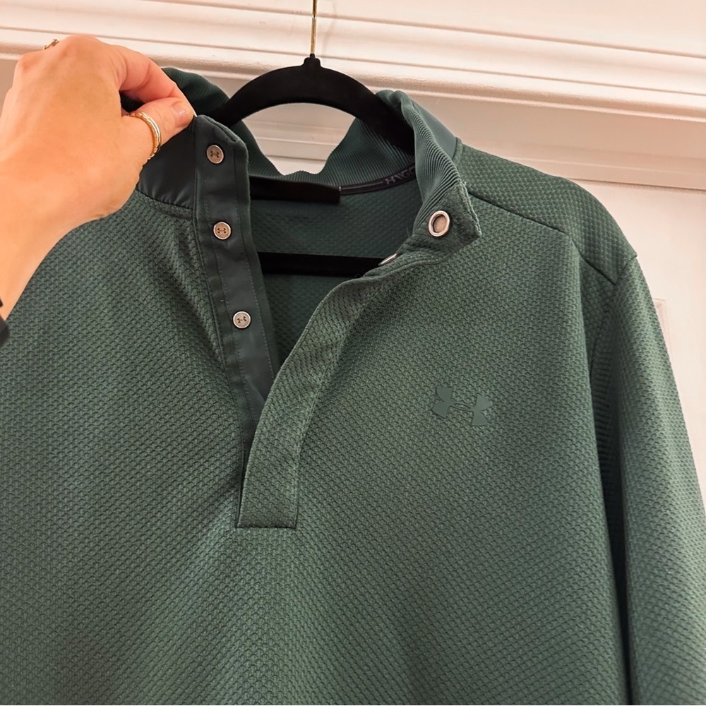 Under Armour Golf Men's UA Storm Sweater Fleece Mock Green XL 1317345 384 - Picture 7 of 11